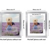 image:imageAmericanflat 8x8 Picture Frame  Matted to 5x5  Engineered Wood  White  Shatterresistant glass wall or tabletop display with included easel sawtooth hangers included secure turntab backingSilver