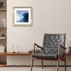 image:imageAmericanflat 8x8 Picture Frame  Matted to 5x5  Engineered Wood  White  Shatterresistant glass wall or tabletop display with included easel sawtooth hangers included secure turntab backingGold