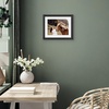 image:imageAmericanflat 8x8 Picture Frame  Matted to 5x5  Engineered Wood  White  Shatterresistant glass wall or tabletop display with included easel sawtooth hangers included secure turntab backingBlack