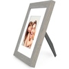 image:imageAmericanflat 8x8 Picture Frame  Matted to 5x5  Engineered Wood  White  Shatterresistant glass wall or tabletop display with included easel sawtooth hangers included secure turntab backingGrey Wood