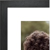 image:imageAmericanflat 8x8 Picture Frame  Matted to 5x5  Engineered Wood  White  Shatterresistant glass wall or tabletop display with included easel sawtooth hangers included secure turntab backingBlack