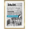 image:imageAmericanflat 8x8 Picture Frame  Matted to 5x5  Engineered Wood  White  Shatterresistant glass wall or tabletop display with included easel sawtooth hangers included secure turntab backingGold
