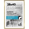 image:imageAmericanflat 8x8 Picture Frame  Matted to 5x5  Engineered Wood  White  Shatterresistant glass wall or tabletop display with included easel sawtooth hangers included secure turntab backingGold