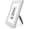 image:imageAmericanflat 8x8 Picture Frame  Matted to 5x5  Engineered Wood  White  Shatterresistant glass wall or tabletop display with included easel sawtooth hangers included secure turntab backingWhite
