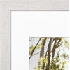 image:imageAmericanflat 8x8 Picture Frame  Matted to 5x5  Engineered Wood  White  Shatterresistant glass wall or tabletop display with included easel sawtooth hangers included secure turntab backingWhite