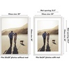 image:imageAmericanflat 8x8 Picture Frame  Matted to 5x5  Engineered Wood  White  Shatterresistant glass wall or tabletop display with included easel sawtooth hangers included secure turntab backingWhite