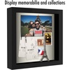 image:imageAmericanflat 8x8 Shadow Box Frame 2Pack  Engineered Wood  Black  Shatterresistant glass 15 inch interior depth displays keepsakes medals and memorabilia sawtooth hangers included8x8