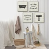 image:imageAmericanflat Bathroom Signs 3PK  Wash Soak Brush  Three 10 Bathroom Signs for Wall DecorDriftwood