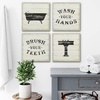 image:imageAmericanflat Bathroom Signs 3PK  Wash Soak Brush  Three 10 Bathroom Signs for Wall DecorDriftwood