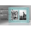 image:imageAmericanflat Hinged 4x6 Triple Picture Frame with 3 Photo Openings and Polished Glass  Distressed Wood Collage Picture Frames for Tabletop and Wall Display  Hampton Collection  Charcoal Black  Polished glass wall or tabletop display with included easel sawtooth hangers included fits photos posters and artTurquoise