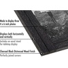image:imageAmericanflat Hinged 4x6 Triple Picture Frame with 3 Photo Openings and Polished Glass  Distressed Wood Collage Picture Frames for Tabletop and Wall Display  Hampton Collection  Charcoal Black  Polished glass wall or tabletop display with included easel sawtooth hangers included fits photos posters and artCharcoal