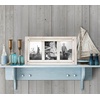 image:imageAmericanflat Hinged 4x6 Triple Picture Frame with 3 Photo Openings and Polished Glass  Distressed Wood Collage Picture Frames for Tabletop and Wall Display  Hampton Collection  Charcoal Black  Polished glass wall or tabletop display with included easel sawtooth hangers included fits photos posters and artAspen White