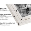 image:imageAmericanflat Hinged 4x6 Triple Picture Frame with 3 Photo Openings and Polished Glass  Distressed Wood Collage Picture Frames for Tabletop and Wall Display  Hampton Collection  Charcoal Black  Polished glass wall or tabletop display with included easel sawtooth hangers included fits photos posters and artAspen White