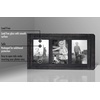 image:imageAmericanflat Hinged 4x6 Triple Picture Frame with 3 Photo Openings and Polished Glass  Distressed Wood Collage Picture Frames for Tabletop and Wall Display  Hampton Collection  Charcoal Black  Polished glass wall or tabletop display with included easel sawtooth hangers included fits photos posters and artCharcoal