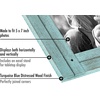 image:imageAmericanflat Hinged 4x6 Triple Picture Frame with 3 Photo Openings and Polished Glass  Distressed Wood Collage Picture Frames for Tabletop and Wall Display  Hampton Collection  Charcoal Black  Polished glass wall or tabletop display with included easel sawtooth hangers included fits photos posters and artTurquoise