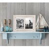 image:imageAmericanflat Hinged 4x6 Triple Picture Frame with 3 Photo Openings and Polished Glass  Distressed Wood Collage Picture Frames for Tabletop and Wall Display  Hampton Collection  Charcoal Black  Polished glass wall or tabletop display with included easel sawtooth hangers included fits photos posters and artAspen White