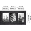 image:imageAmericanflat Hinged 4x6 Triple Picture Frame with 3 Photo Openings and Polished Glass  Distressed Wood Collage Picture Frames for Tabletop and Wall Display  Hampton Collection  Charcoal Black  Polished glass wall or tabletop display with included easel sawtooth hangers included fits photos posters and artCharcoal