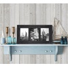 image:imageAmericanflat Hinged 4x6 Triple Picture Frame with 3 Photo Openings and Polished Glass  Distressed Wood Collage Picture Frames for Tabletop and Wall Display  Hampton Collection  Charcoal Black  Polished glass wall or tabletop display with included easel sawtooth hangers included fits photos posters and artCharcoal