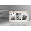 image:imageAmericanflat Hinged 4x6 Triple Picture Frame with 3 Photo Openings and Polished Glass  Distressed Wood Collage Picture Frames for Tabletop and Wall Display  Hampton Collection  Charcoal Black  Polished glass wall or tabletop display with included easel sawtooth hangers included fits photos posters and artAspen White