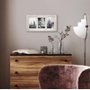 image:imageAmericanflat Hinged 4x6 Triple Picture Frame with 3 Photo Openings and Polished Glass  Distressed Wood Collage Picture Frames for Tabletop and Wall Display  Hampton Collection  Charcoal Black  Polished glass wall or tabletop display with included easel sawtooth hangers included fits photos posters and artAspen White