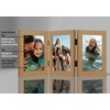 image:imageAmericanflat Hinged 8x10 Picture Frame with ShatterResistant Glass  Double Picture Frames with Engineered Wood  Signature Collection  Photo Frame for Tabletop Display  WhiteDark Oak