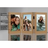 image:imageAmericanflat Hinged 8x10 Picture Frame with ShatterResistant Glass  Double Picture Frames with Engineered Wood  Signature Collection  Photo Frame for Tabletop Display  WhiteDark Oak