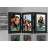 image:imageAmericanflat Hinged 8x10 Picture Frame with ShatterResistant Glass  Double Picture Frames with Engineered Wood  Signature Collection  Photo Frame for Tabletop Display  WhiteBlack