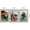 image:imageAmericanflat Hinged 8x10 Picture Frame with ShatterResistant Glass  Double Picture Frames with Engineered Wood  Signature Collection  Photo Frame for Tabletop Display  WhiteDriftwood