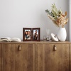 image:imageAmericanflat Hinged 8x10 Picture Frame with ShatterResistant Glass  Double Picture Frames with Engineered Wood  Signature Collection  Photo Frame for Tabletop Display  WhiteMahogany