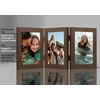 image:imageAmericanflat Hinged 8x10 Picture Frame with ShatterResistant Glass  Double Picture Frames with Engineered Wood  Signature Collection  Photo Frame for Tabletop Display  WhiteWalnut