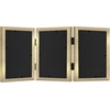 image:imageAmericanflat Hinged 8x10 Picture Frame with ShatterResistant Glass  Double Picture Frames with Engineered Wood  Signature Collection  Photo Frame for Tabletop Display  WhiteGold