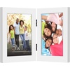 image:imageAmericanflat Hinged 8x10 Picture Frame with ShatterResistant Glass  Double Picture Frames with Engineered Wood  Signature Collection  Photo Frame for Tabletop Display  WhiteWhite