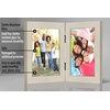image:imageAmericanflat Hinged 8x10 Picture Frame with ShatterResistant Glass  Double Picture Frames with Engineered Wood  Signature Collection  Photo Frame for Tabletop Display  WhiteLight Wood