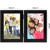 image:imageAmericanflat Hinged 8x10 Picture Frame with ShatterResistant Glass  Double Picture Frames with Engineered Wood  Signature Collection  Photo Frame for Tabletop Display  WhiteBlack
