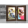 image:imageAmericanflat Hinged 8x10 Picture Frame with ShatterResistant Glass  Double Picture Frames with Engineered Wood  Signature Collection  Photo Frame for Tabletop Display  WhiteWalnut