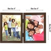 image:imageAmericanflat Hinged 8x10 Picture Frame with ShatterResistant Glass  Double Picture Frames with Engineered Wood  Signature Collection  Photo Frame for Tabletop Display  WhiteWalnut
