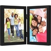 image:imageAmericanflat Hinged 8x10 Picture Frame with ShatterResistant Glass  Double Picture Frames with Engineered Wood  Signature Collection  Photo Frame for Tabletop Display  WhiteBlack