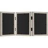 image:imageAmericanflat Hinged 8x10 Picture Frame with ShatterResistant Glass  Double Picture Frames with Engineered Wood  Signature Collection  Photo Frame for Tabletop Display  WhiteDriftwood