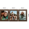 image:imageAmericanflat Hinged 8x10 Picture Frame with ShatterResistant Glass  Double Picture Frames with Engineered Wood  Signature Collection  Photo Frame for Tabletop Display  WhiteWalnut