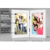 image:imageAmericanflat Hinged 8x10 Picture Frame with ShatterResistant Glass  Double Picture Frames with Engineered Wood  Signature Collection  Photo Frame for Tabletop Display  WhiteWhite
