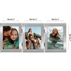 image:imageAmericanflat Hinged 8x10 Picture Frame with ShatterResistant Glass  Double Picture Frames with Engineered Wood  Signature Collection  Photo Frame for Tabletop Display  WhiteSilver