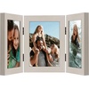 image:imageAmericanflat Hinged 8x10 Picture Frame with ShatterResistant Glass  Double Picture Frames with Engineered Wood  Signature Collection  Photo Frame for Tabletop Display  WhiteLight Wood