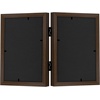 image:imageAmericanflat Hinged 8x10 Picture Frame with ShatterResistant Glass  Double Picture Frames with Engineered Wood  Signature Collection  Photo Frame for Tabletop Display  WhiteWalnut