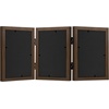 image:imageAmericanflat Hinged 8x10 Picture Frame with ShatterResistant Glass  Double Picture Frames with Engineered Wood  Signature Collection  Photo Frame for Tabletop Display  WhiteWalnut