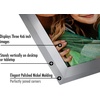 image:imageAmericanflat Hinged 8x10 Picture Frame with ShatterResistant Glass  Double Picture Frames with Engineered Wood  Signature Collection  Photo Frame for Tabletop Display  WhiteSilver