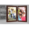 image:imageAmericanflat Hinged 8x10 Picture Frame with ShatterResistant Glass  Double Picture Frames with Engineered Wood  Signature Collection  Photo Frame for Tabletop Display  WhiteMahogany