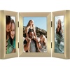 image:imageAmericanflat Hinged 8x10 Picture Frame with ShatterResistant Glass  Double Picture Frames with Engineered Wood  Signature Collection  Photo Frame for Tabletop Display  WhiteGold