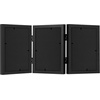 image:imageAmericanflat Hinged 8x10 Picture Frame with ShatterResistant Glass  Double Picture Frames with Engineered Wood  Signature Collection  Photo Frame for Tabletop Display  WhiteBlack