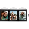 image:imageAmericanflat Hinged 8x10 Picture Frame with ShatterResistant Glass  Double Picture Frames with Engineered Wood  Signature Collection  Photo Frame for Tabletop Display  WhiteBlack