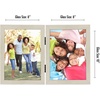image:imageAmericanflat Hinged 8x10 Picture Frame with ShatterResistant Glass  Double Picture Frames with Engineered Wood  Signature Collection  Photo Frame for Tabletop Display  WhiteLight Wood